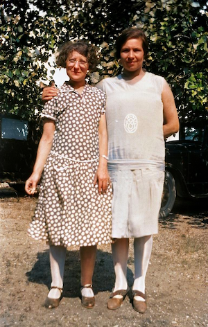Aunt Becky Lieberman and Aunt Becky Dumes (~1929)